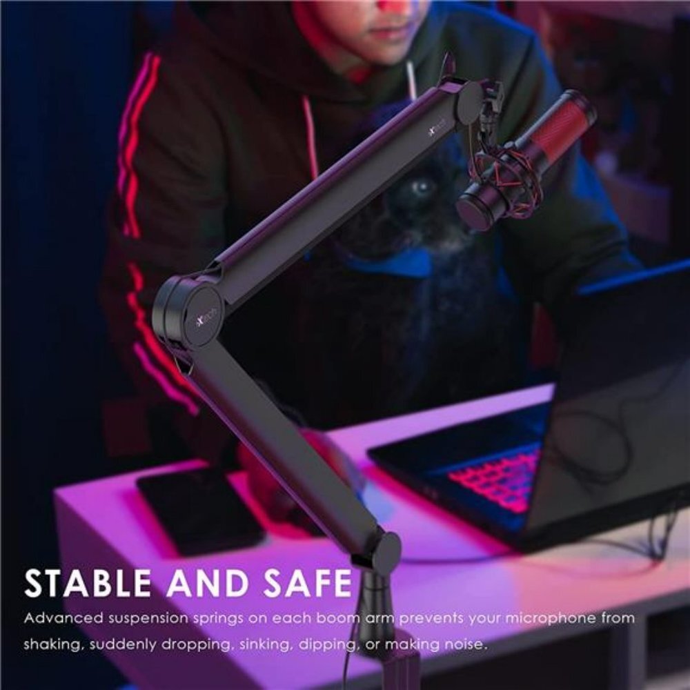 Mic Arm Premium Boom Arm 360° Rotatable Mic Arm Mic Boom Arm with Desk Mount